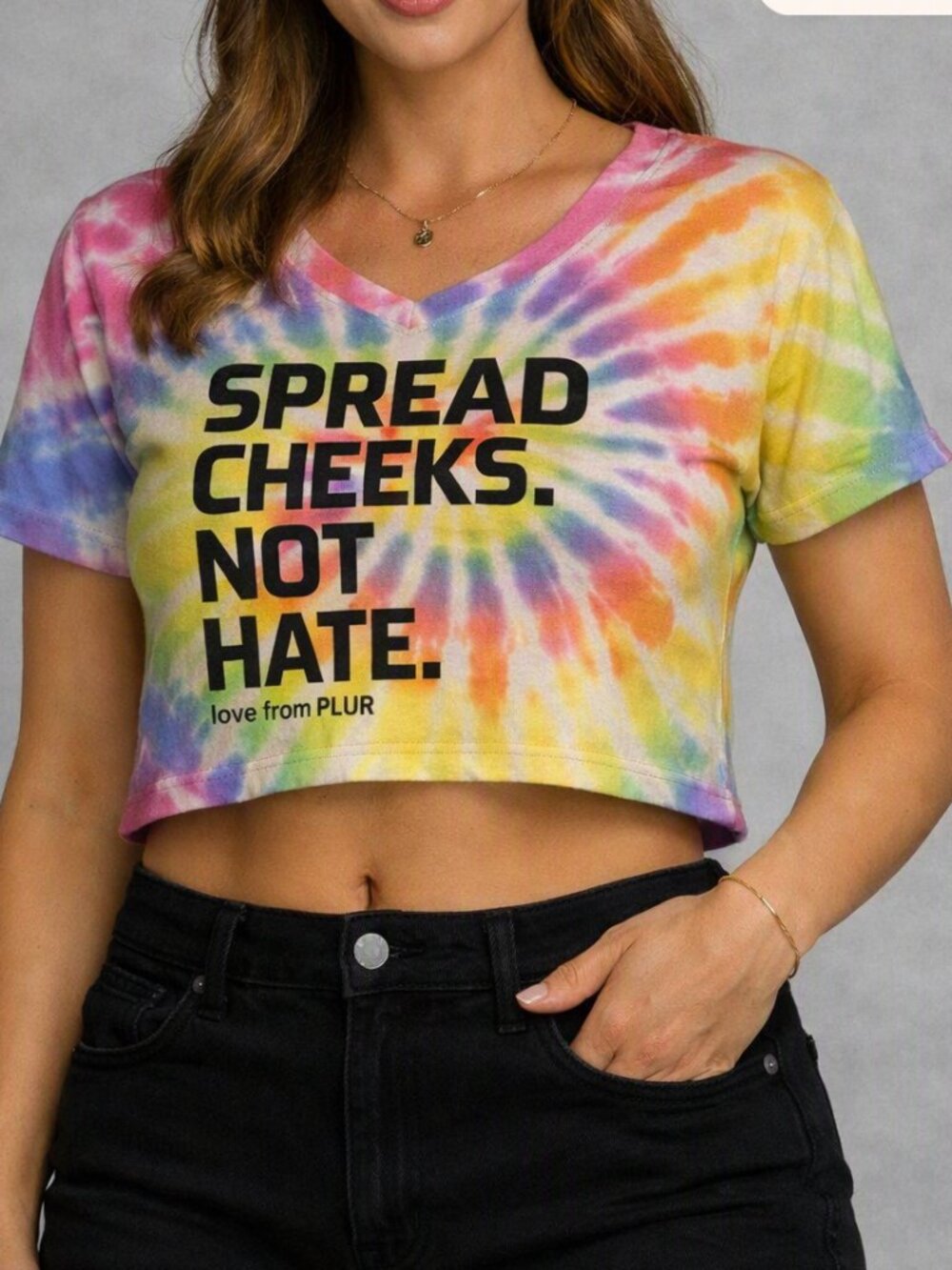 Women's Multi color Crop-top- Combat Iron Apparel CO.
